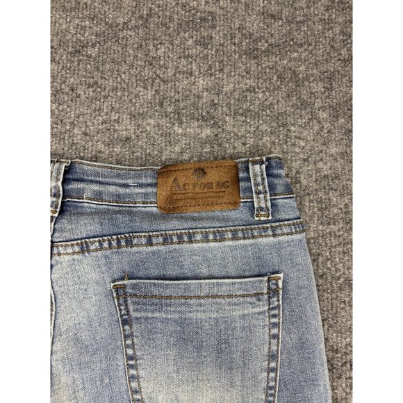 AC For AG Jeans Womens 4 28 Light Wash Flare Bell Bottom Distressed Raw Hem - Picture 8 of 9